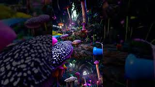 Psychedelics Visuals videos on Acid Shroom LSD watch while High Trippy diffusion 56 Mushroom Visual [upl. by Ahsinar999]