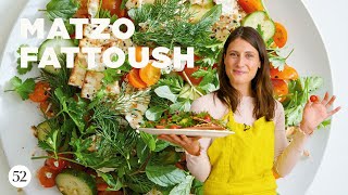 2 Delicious Passover Dishes Matzo Fattoush amp Charoset  In The Kitchen With [upl. by Kavita]