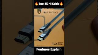 HDMI Cable Features  Best HDMI Cable For 4K TV  Best HDMI Cable For 8K TV  Zebronics HDMI Cable [upl. by Malonis]