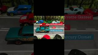 Hotwheels Drag Race intro corvette vs mercurycomet hotwheels diecastracing 985hddt fyp [upl. by Isis]