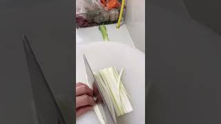 White Leek Cutting Skills amazingcutting vegitablecutting [upl. by Lohrman609]