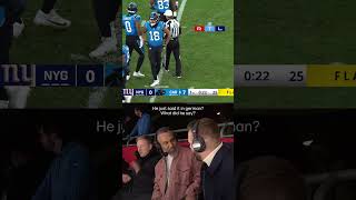 NFL ref announces penalty in german  in Germany [upl. by Oicirtap]