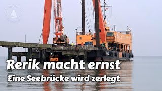 Rerik macht ernst  Eine Seebrücke wird zerlegt [upl. by Chema]