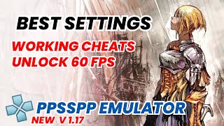 Jeanne DArc  How to Play 60 FPS using cheats  PPSSPP V117 [upl. by Ardnazil]