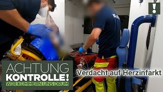 Flüssigkeit in der Lunge und Herzinfarkt 😲 Ein Fall für den Notarzt  Achtung Kontrolle [upl. by Shalne]