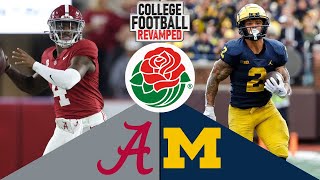 Rose Bowl Game 2023 Simulation  Alabama vs Michigan [upl. by Ttcos889]