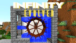 Minecraft Mods FTB Infinity Evolved  NEXT LEVEL WATER WHEEL E19 Modded Expert Mode [upl. by Jews588]