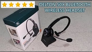 Delton 50X Noise Cancelling Bluetooth Headset Review and Test [upl. by Loftus755]