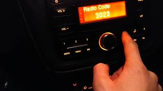 Dacia Dokker radio code enter [upl. by Dominic293]