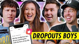 Roasting Single Guys’ Dating Profiles ft Dropouts Podcast  Wild Til 9 Episode 144 [upl. by Aerdnna]