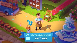 New Farmhand Unlocked  SCOTT JONES  Farmville 3 Gameplay HD [upl. by Madaih]