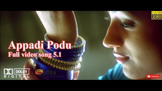 Appadi podu Ghilli  Tamil True Dolby Digital 51 surround 1080p Full HD Video Songs [upl. by Posner881]