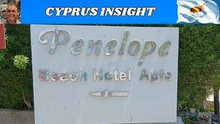 Penelope Beach Hotel Apts Pernera Cyprus  A Tour Around [upl. by Revlis98]