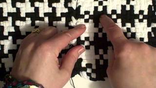 how to stitch potholder loom squares together by Noreen CroneFindlay cavi [upl. by Triny272]