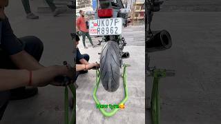 kawasaki z900 ka tyre change karadiya finally z900 youtubeshorts shortsfeed [upl. by Winnifred569]