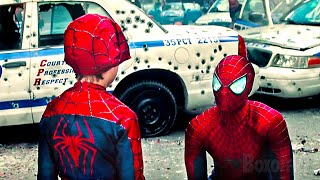 SpiderMan VS Rhino  Final Scene  The Amazing SpiderMan 2  CLIP 🔥 4K [upl. by Sherill]