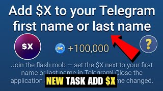 Add X To Your Telegram First Name Or Last Name X Empire  How To Add X To Your Telegram First Name [upl. by Aciraj]