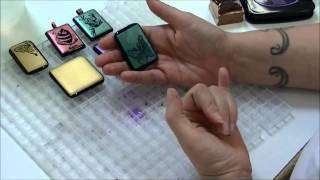 Fused Glass Tutorial w Tanya Veit of AAE Glass amp Fusing Party  Shimmer Mica Sheets amp Engraving [upl. by Havstad]