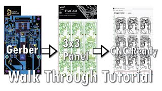 ALTIUM to FLATCAM to SNAPMAKER 20 Panelized Gerber to CNC Code Walkthrough Tutorial [upl. by Letitia177]