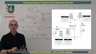 Como analizar funcionamiento circuito polarización transistor PNP Clase 471 curso electronica [upl. by Tolkan]