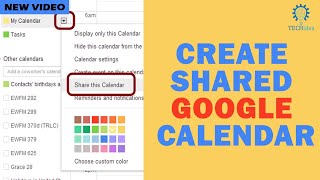 How to Create Shared Google Calendar 2024 New Method [upl. by Utham732]