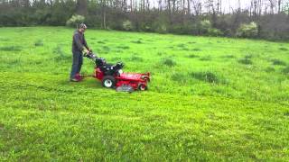 2014 Exmark 60quot Turf Tracer Commercial Walk Behind Lawn Mower Running and Mowing Inspection Video [upl. by Anerhs]