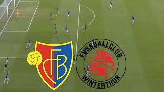 FC Basel 50 FC Winterthur Highlights  Swiss Super League 202425 [upl. by Joelly]