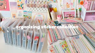 organizing my stationery collection  stickers ep1 ☆ [upl. by Maggie]