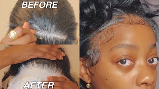 HOW TO PLUCK SYNTHETIC LACE FRONT WIGS Sensationnel Cloud 9 Lace Front [upl. by Herold]