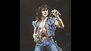 Speed DrawingBon Scott By Panos K [upl. by Bensen]