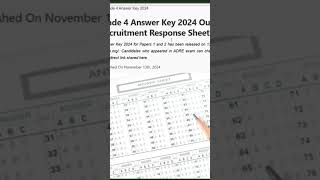 ADRE Grade 4 Answer Key 2024 Released  Download the Official Response Sheet [upl. by Sandry279]