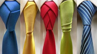 Top 5 ways how to tie a tie [upl. by Olbap]