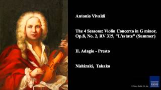 Antonio Vivaldi II Adagio  Presto [upl. by Macfadyn532]