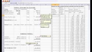 PAYROLL EXCEL  TAX TABLE TRICKS [upl. by Rubin]