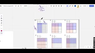 Multiply Two Fractions Using Models Grade 6 [upl. by Anneiv363]