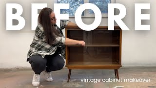 Vintage Vibes  Turning a Plywood Bookcase into a Mid Century Masterpiece [upl. by Auqinot]