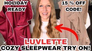 SHEIN Luvlette SLEEPWEAR TryOn Haul  Comfy Essentials for Cozy Nights [upl. by Deerdre678]