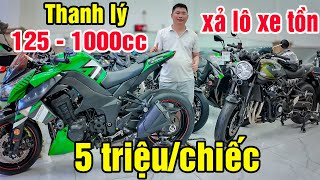 THANH LÝ LÔ XE TỒN KAWSAKI Z1000 Z900 Z800 R15V3 CBR CB650R R15M XSR 155 Ô TÔ SỐC 5 TRIỆU XE MÁY GIÁ [upl. by Cartie]