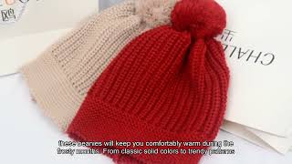 Oversize Baggy Beanie Acrylic Warm Beanie Chinese Knitted Beanie Hat Producer [upl. by Kremer]