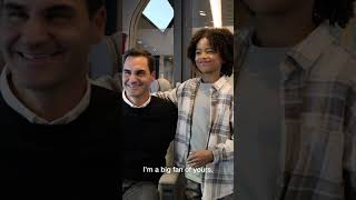 shorts Roger Federer amp Trevor Noah on the wrong train in Switzerland [upl. by Ylrae]