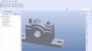 Pro ePro Engineer Plummer Block Assembly Tutorial easy [upl. by Euqinahc954]