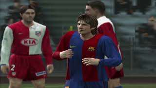 GOLES de MESSI en el PES 6 [upl. by Joleen]