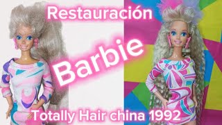 barbie Totally Hair China 1992 Restauración Barbie Totally Hair China 1992 [upl. by Kelci]