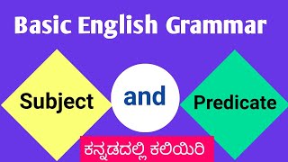 Subject and Predicate  Subject and predicate in english grammar  Subject and predicate examples [upl. by Sandra885]