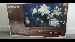 Samsung QLED Q8DN and N650 Soundbar Wall Mount QE55Q8DN [upl. by Aronle]