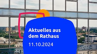 Aktuelles aus dem Rathaus 11102024 [upl. by Arba]