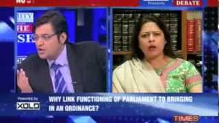 How Dare You Say I Take Money Arnab Goswami Asks Ms Meenakshi Lekhi [upl. by Darbee]