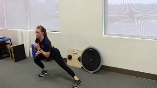 Side Lunges Demonstration [upl. by Aitekram576]