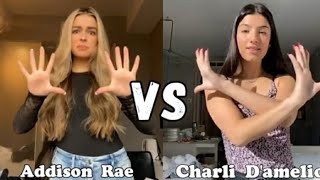 Charli damelio vs addisonrae tiktok [upl. by Nilrac]