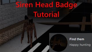 How to get the Siren Head skin in Roblox Containment Breach by MiniToon [upl. by Bumgardner694]